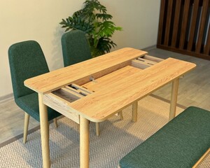 Arvo 2 sandalye 1 Bench Mutfak Masa Takımı Meşe-Yeşil - 5