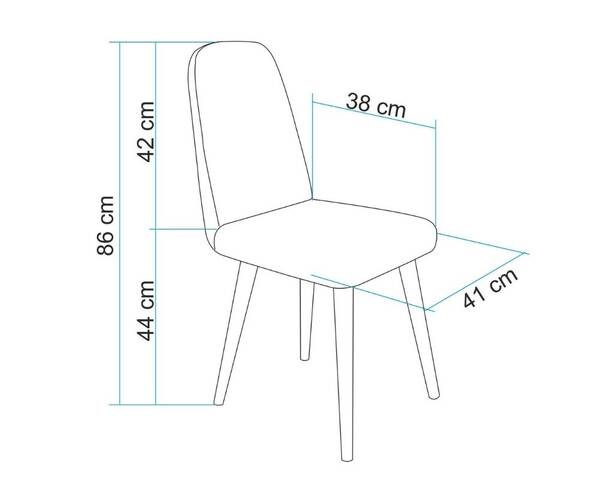 Arvo 2'li Sandalye Meşe-Gri - 2