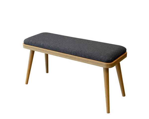 Arvo 4 Tabure 1 Bench Mutfak Masa Takımı Meşe-Antrasit - 7