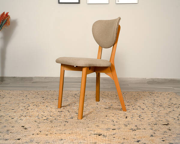  - Boo Meşe Krem Sandalye