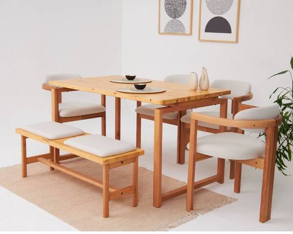 Cheri 4 Sandalye 1 Bench 1 Masa (80x140) - 10