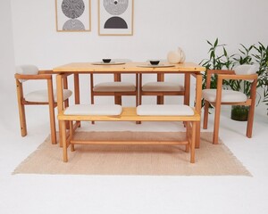 Cheri 4 Sandalye 1 Bench 1 Masa (80x140) - 11