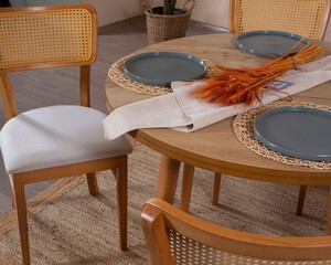 Cheri Meşe İskelet Yuvarlak Masa 105 cm - 2