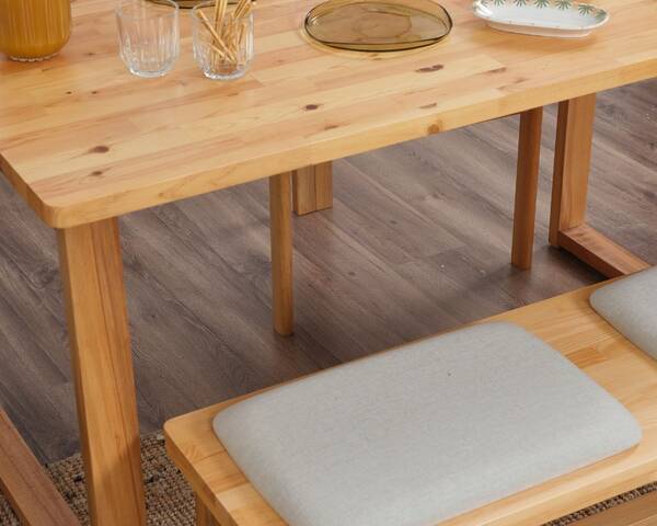 Cheri Minimal 4 Sandalye 1 Bench 1 Masa (80x140) - 4