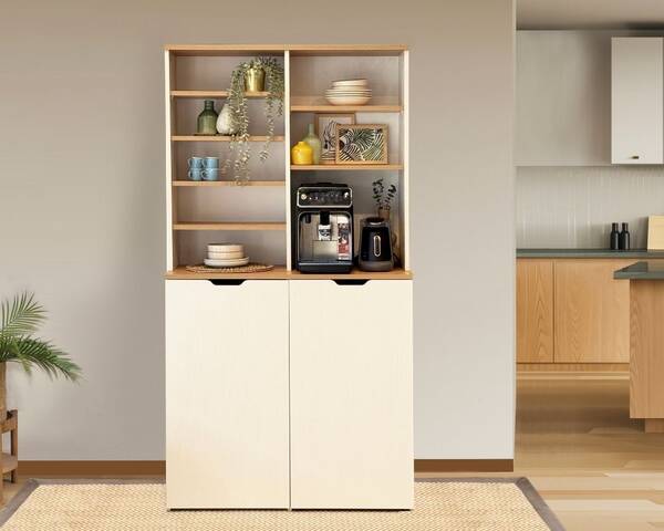 - Fika Katlanabilir Masalı Kahve Köşesi-Kitaplık 90 cm
