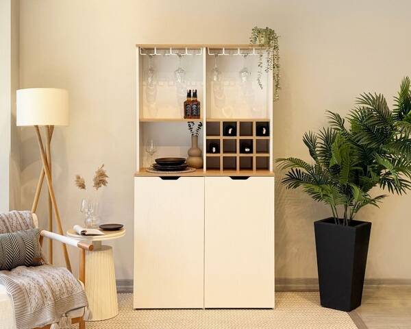  - Fika Katlanabilir Masalı Mini Bar-Kahve Köşesi