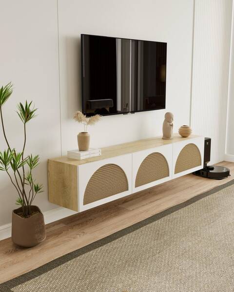  - Finder Lefkas Meşe Hazeran Tv Ünitesi