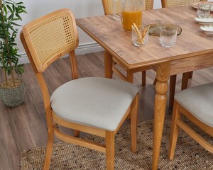 Hazeran 4 Sandalye Masa Takımı 80x130 / 80x160 - 7