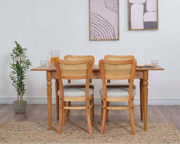 Hazeran 4 Sandalye Masa Takımı 80x130 / 80x160 - 2