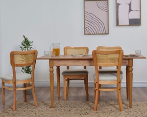 Hazeran 4 Sandalye Masa Takımı 80x130 / 80x160 - 8