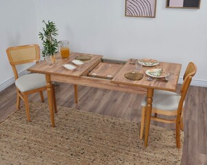 Hazeran 4 Sandalye Masa Takımı 80x130 / 80x160 - 9