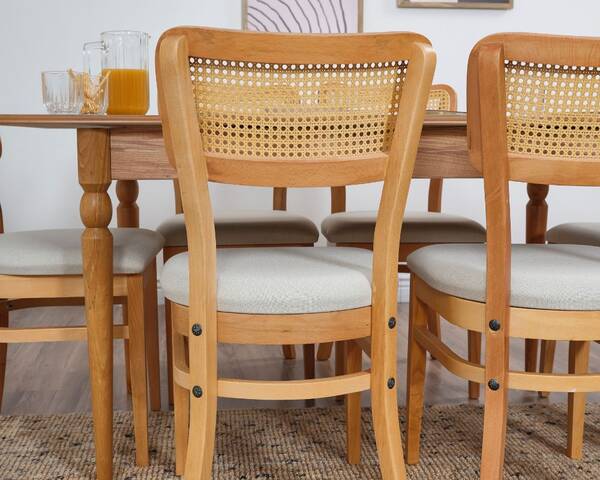 Hazeran 4 Sandalye 1 Bench Açılır Masa Takımı 80x130 / 80x160 - 2