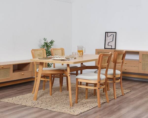 Hazeran 4 Sandalye Mej Masa Masa Takımı 80 x 160 - 4