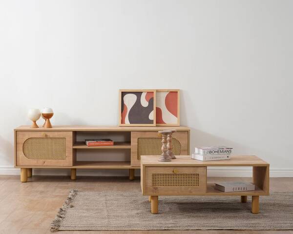  - Hermes Rey 180 cm Tv Ünitesi + Orta Sehpa