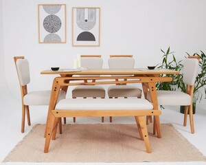 Palace 4 Sandalye 1 Bench 1 Masa (80x160) - 10