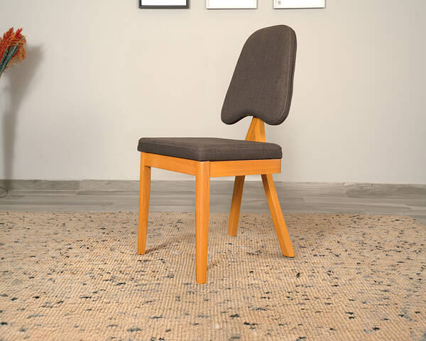  - Pera Meşe Antrasit Sandalye