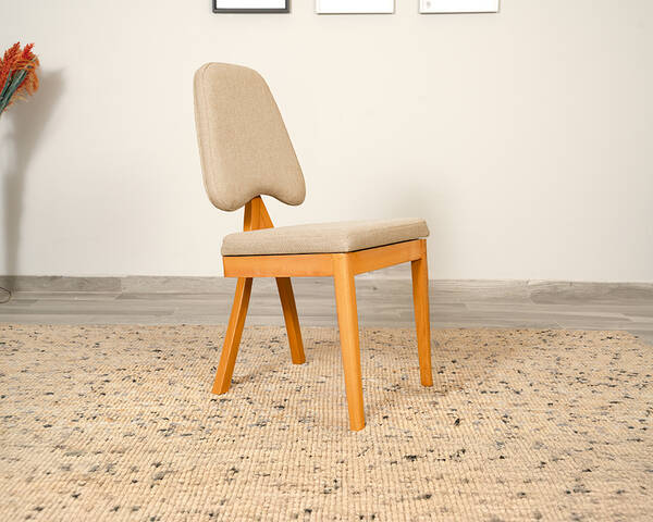  - Pera Meşe Krem Sandalye 