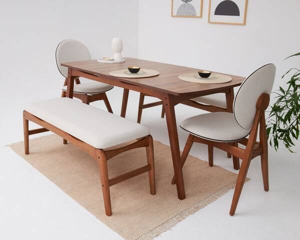 Avokado - Touch 2 Sandalye 2 Bench 1 Masa (80x145)