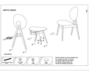 Touch 2 Sandalye 1 Bench 1 Masa (80x160) - 10