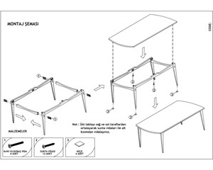 Touch 2 Sandalye 1 Bench 1 Masa (80x160) - 11