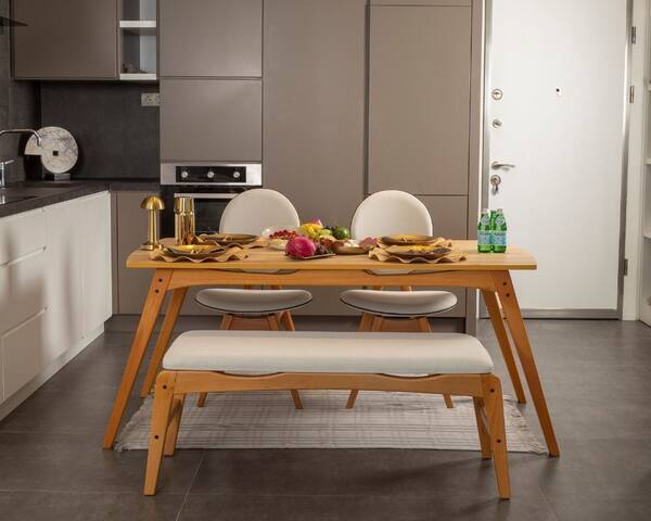 Touch 2 Sandalye 1 Bench 1 Masa (80x160) - 6
