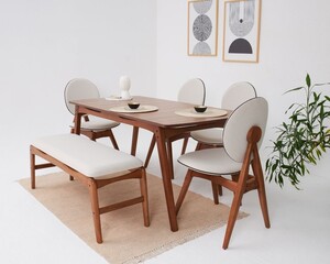 Touch 4 Sandalye 1 Bench 1 Masa (80x160)