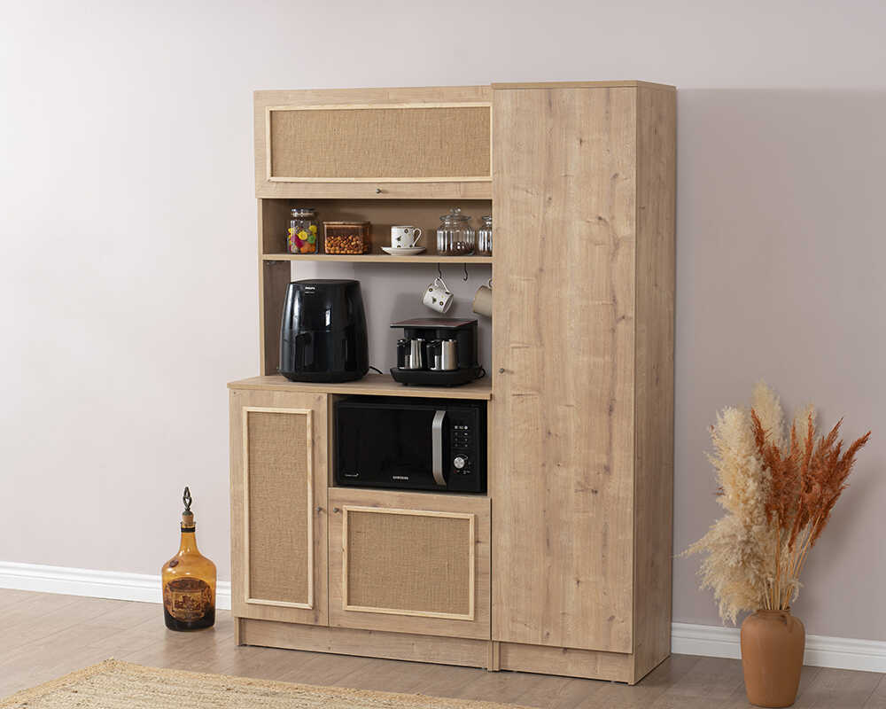 Vetra Kahve Köşesi Meşe Jüt Kumaş Set Vetra Kahve Köşesi Meşe Jüt Kumaş Set