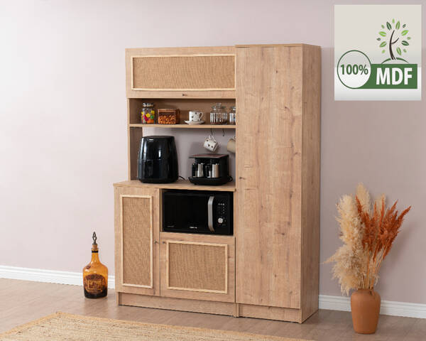 CASTABAL - Vetra Kahve Köşesi Meşe Jüt Kumaş Set CASTABAL - Vetra Kahve Köşesi Meşe Jüt Kumaş Set